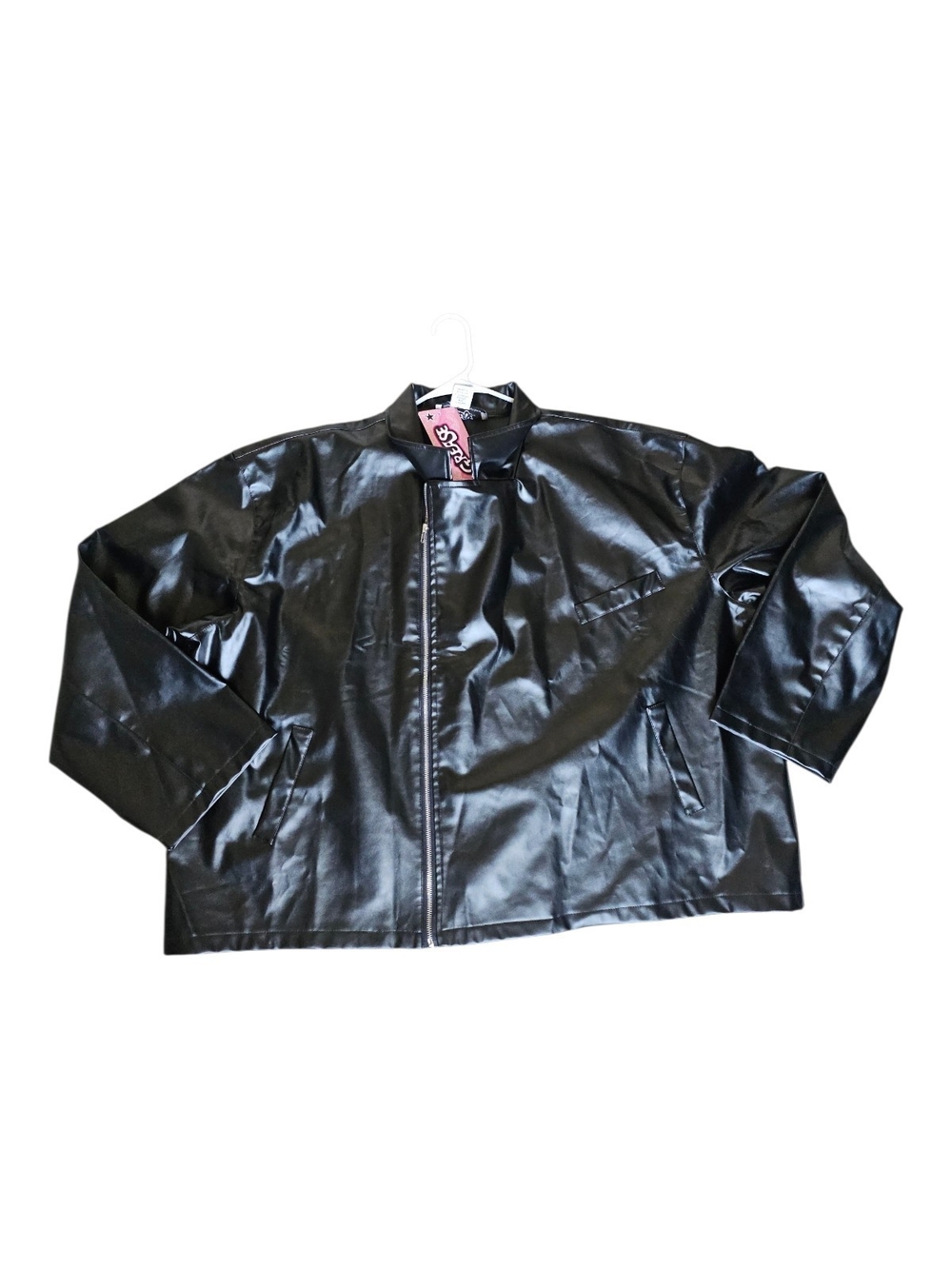 NWT Grease T-Birds Faux Leather Jacket Costume 4X - Picture 15 of 16